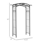 83  Decorative Steel Garden Arch Arbor Trellis For Climbing Plant W wire Lattice
