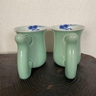 Fukagawa Porcelain  Climbing Kiln Works  24 Valley Kiln Green Glazed Porcelain B