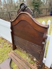 1800   s Wood Antique Victorian Renaissance Revival Bed John Jelliff Acorn Dogwood