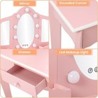 Garvee Kids Vanity With Lighted Mirror