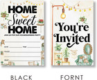 Eudosi Retro Rustic Home Sweet Home Housewarming Party Invitations Supplies Fill