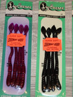 Lot Of 6 Nos  Vintage Creme Lure Co  5 1 2  Shimmy Babeworms Purple   Black