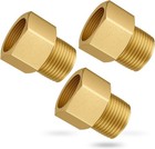 3pcs Brass Pipe Fitting  1 2  Female X 1 2  Male Npt Thread Brass Hex  Adapto   