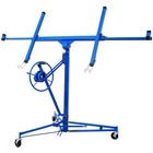 11ft Iron Drywall Lift Plasterboard Panel Sheetrock Hoist Lifter Carrier Blue