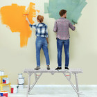 200cm Folding Aluminum Step Ladder  Work Platform Height   folding Scaffold