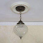 347c Antique Vintage 1910 s 30 s Glass Ceiling Light Fixture Globe Pendant Porch