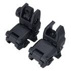 New Flip Up Sight New Generation Front   Rear Back Up Sight Set Black