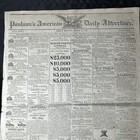 1820 Newspaper Philadelphia Poulson   s Daily Advertiser-slavery History Antique