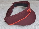 Taco Bell Vintage Burgandy Adjustable Employee Visor Vizor Hat