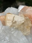 Large Size Of Powellite Crystal With Orange Stilbite apophyllite