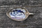 Antique 800 Fine Silver   Enameled Lucerne  Switzerland Souvenir Spoon Pendant
