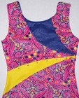 Moret Biketard Unitard Leotard Bodysuit Dotted Hearts Tank Pink Glitter New Girl