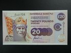 Scarce 1997 Clydesdale Bank  scotland    20 Banknote Aunc unc serial C hg 001724
