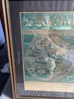 Vintage Gold Foil Blaeu Wall Map Of The World Nova Totivs Orbis Tabvla Framed