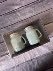 Ttu Mason Craft   More Mason Glass Jar Green Salt   Pepper Shakers New Lt Blue