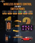 Auxbeam Rc-800 Rgb 8 Gang Switch Panel Remote Control Led Light Bar All Vehicle