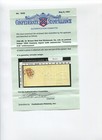 Confederate States 8 Used Stamp On Cover With Csa Cert  cv 916 