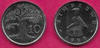 Zimbabwe 10 Cents 1999 Unc 50 Coins baobab Tree bird Statue Above Date value At