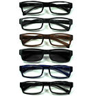  6-pack Spring Hinges Reading Glasses Unisex  5 1 Sunglasses Reader 