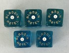 Blue Dice Aladdin Hotel Casino Las Vegas Gambling Souvenir Lot Of 5