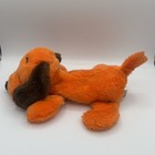 R  Dakin Drooper Puppy Dog 12    Orange Brown Plush Stuffed Animal Nut Shells