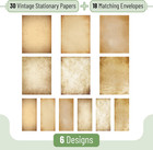 Letter Writing Set  30 Sheets Of Writing Paper With 18 Envelopes  Vintage Style