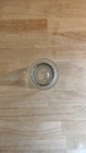 Clear Glass Etched Floral Bottle Vase  Freestanding Decorative Traditional
