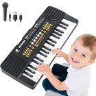 Upgraded 37 Key Piano Keyboard Toy For Kids Ages 3-5 Electric Pianos With Black