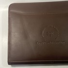 Vintage Sgi Silicon Graphics Leeds Leather Brown Organizer Travel Portfolio Vguc