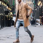 Fashion Winter Men s Trench Long Jackets Coats Overcoat Classic Jackets Solid Sl