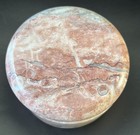Vintage Italian Pink Marble Hinged Trinket Box  Beautiful And Heavy