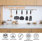 Silicone Spatula Turner  4-pack Spatulas 600  f Heat Resistant Set 1  Black 