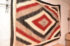 Antique Large Navajo Rug Native American Indian Vtg Eye Dazzler Weaving 68x48