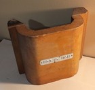 Antique Industrial Wooden Foundry Pattern Mold With Aluminum Id Plaque C  1920