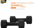 Barbell Neoprene Dumbbell Weights Pairs   Sets   Multiple Colors