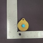 Vintage Estee Lauder 60s Gold Rope Turquoise Perfume Compact Box