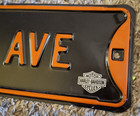 Official Harley-davidson Bar And Shield Ave Street Sign Pre-owned See Pictures