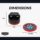 Hathaway Air Hockey Pucks And Paddles Set - 2 Ergonomic 4-inch Pushers   4 Pucks