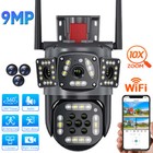 360   Wifi Camera Wireless 10x Zoom Three Lens Security Protection Surveillance 