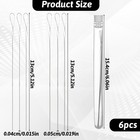 6 Pcs Twisted Wire Beading Needles  2 Sizes Bead Needle For Jewelry Making  S   