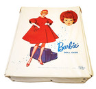 Barbie Doll Cases Vintage 60s Bubble Cut Graphics Black And White 2pc