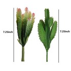 Set Of 3 Pcs Artificial Succulent Plants Faux Cactus Cacti Plant Diy Material 