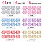 48pcs 5ml 5g Empty Cosmetic Jars Sample Pots Lip Balm Makeup Travel Containers
