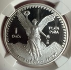 1992 Mexico 1 Oz Silver Libertad Proof 1 Onza Coin Ngc Pf69