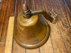 Vintage Perko Heavy Cast Bronze Ship s Bell 8  Diameter W wall Mount 150-08