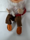 Vintage Pixie Elf Large Head Gnome Knee Hugger Ornament Beard Hat Beard 50s 