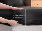 4 Pcs Lustrous Satin Silk Sheet Set Deep Pocket Bed Sheet Wrinkle Fade Resistant