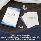 52 Positive Affirmation Cards For Women With Display Stand - Classic Blue