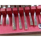 Vintage Onieda Ltd Silverplate Silverware William A Rogers W chest Aa Heavy 35pc