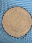 Antique Victorian Lady Glass Flue Cover Picture With Chain 